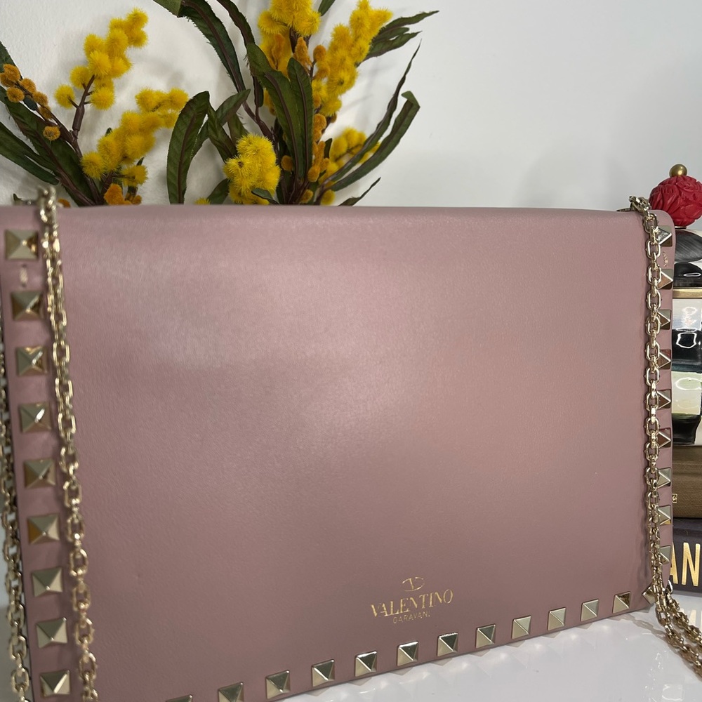 Auth VALENTINO Garavani Shoulder Bag Pink Leather 1731451 - Picture 16 of 16